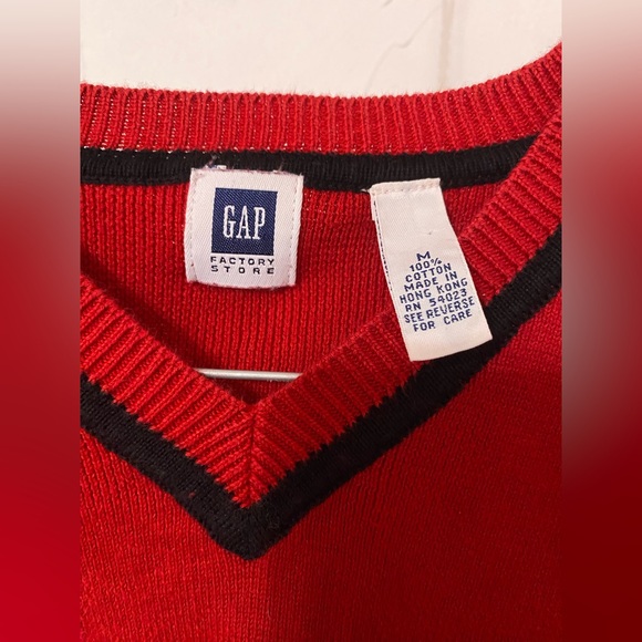 Vintage y2k 90s Gap Sweater V neck - Picture 2 of 2